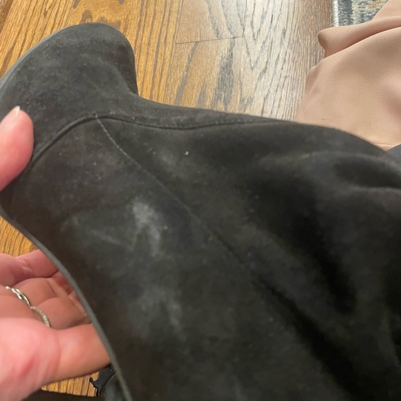 Stuart Weitzman Black Over-the-Knee Boots with Block Heel - Picture 4 of 5